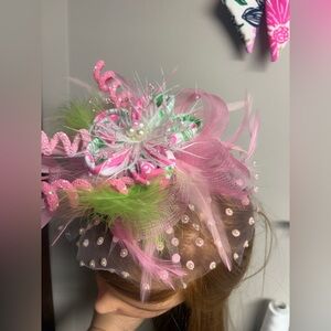Hannah print fascinator